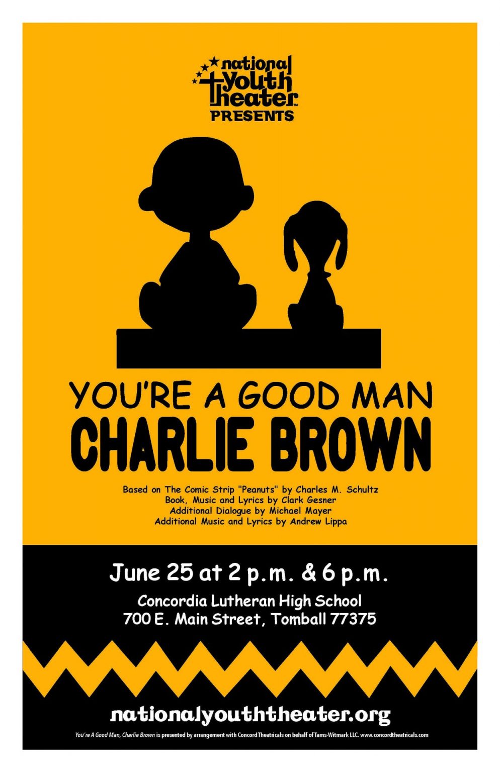 You're A Good Man, Charlie Brown Poster - National Youth Theater